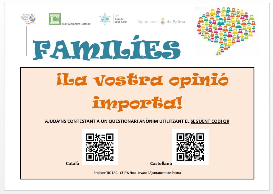 Col·labora amb nosaltres! respon l'enquesta
bit.ly/2D7fyfJ

!Colabora con nosotros! responde la encuesta
bit.ly/2U3HkPP