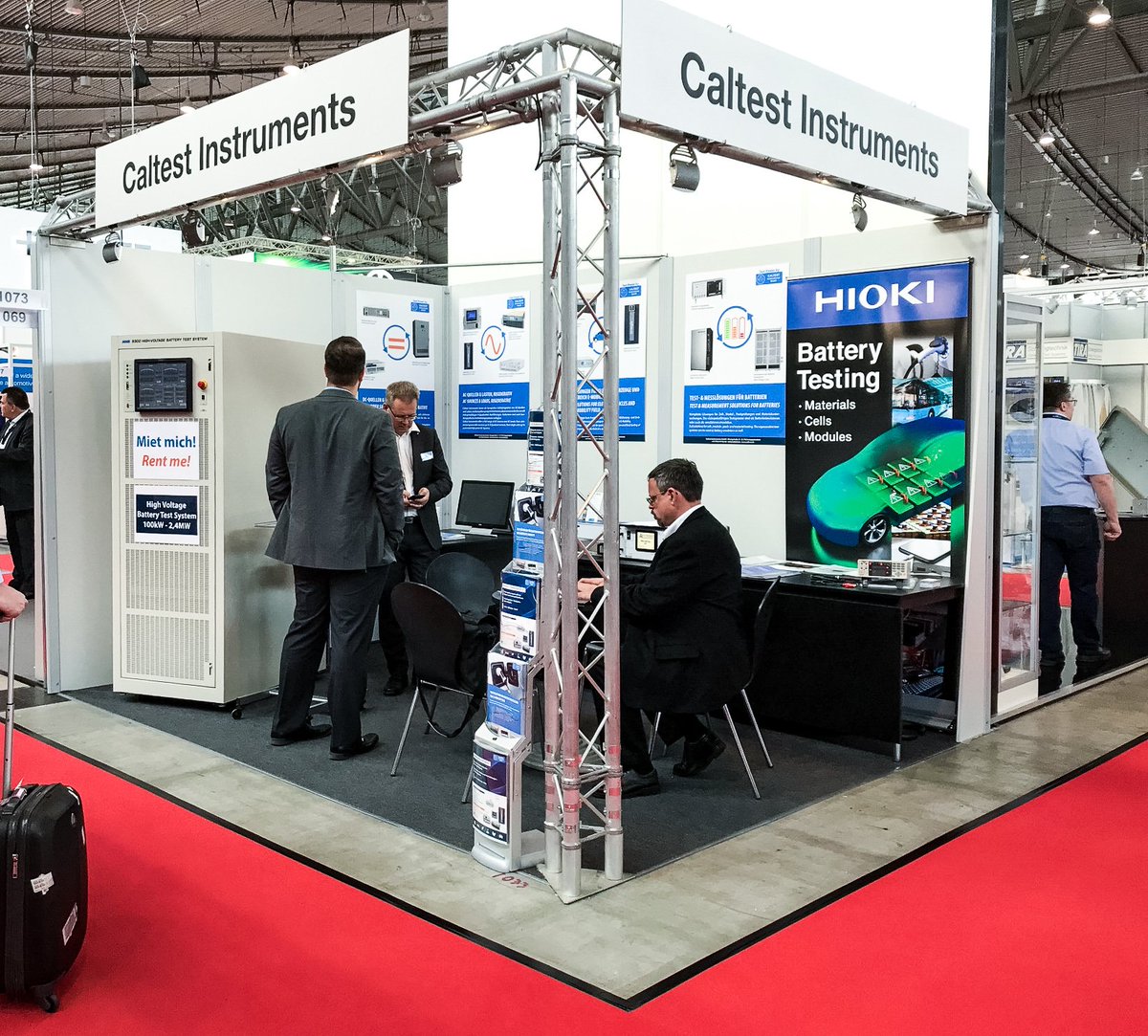 Und auf der <a href="/BatteryShow_EU/">The Battery Show Europe</a> sind wir dieses Jahr vertreten. Unser Partnerunternehmen @NH_Research hat eine große Anzahl verschiedener Batterie-Testsysteme im Angebot. Besuchen Sie unseren Stand 1073 in Halle 1 und überzeugen Sie sich selbst.