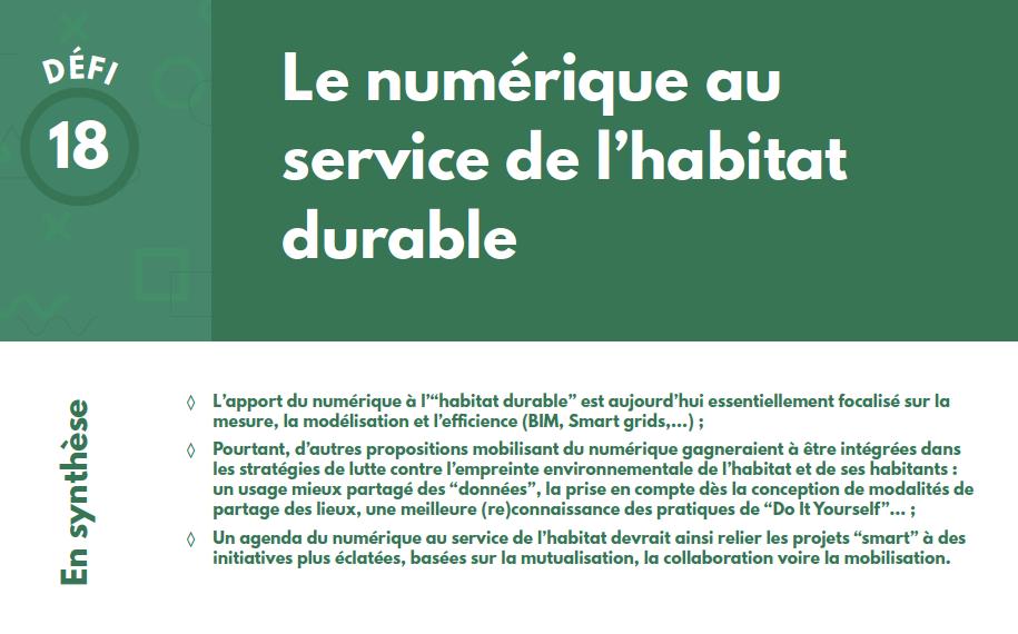 L'agenda pour un futur numérique et écologique] Défi 18/20 : le numérique au service de l'habitat durable.
"L'enjeu : relier les approches “#smart” à la #dataliteracy, la mutualisation et le #lowtech" > bit.ly/300rjhZ <a href="/ademe/">ADEME</a> @EnergiePartagee <a href="/UnionHlm/">UnionHlm</a> #softplace