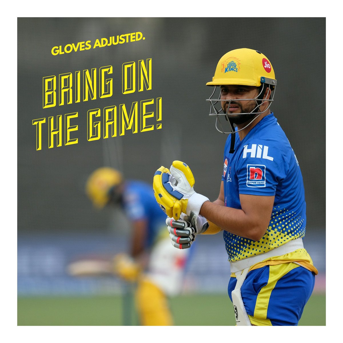 All set for the big game tonight? We know he is. <a href="/ImRaina/">Suresh Raina🇮🇳</a> 
.
.
.
.
#sureshraina #csk #whistlepodu🦁💛 #chinnathala #MrIPL #ipl2019 #vivoipl2019 #chennaisuperkings #cskvsmi