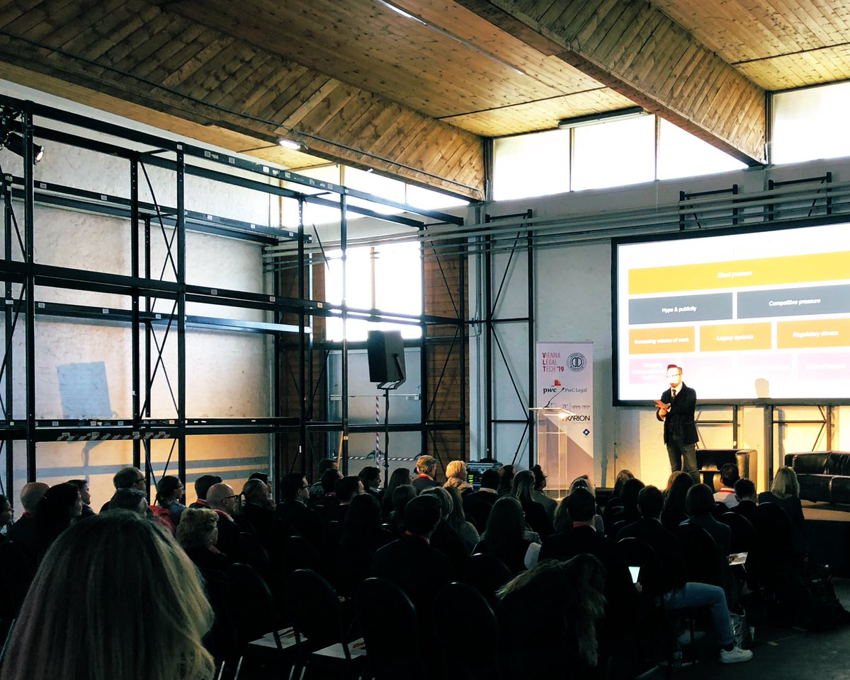 „The last day of the billable hour was yesterday“ 

Energetic &amp; inspiring opening Remarks of <a href="/_GDS77_/">Guenther Dobrauz-Saldapenna</a> of <a href="/PwC_Switzerland/">PwC Switzerland</a>  at #vlt19 Vienna #Legaltech <a href="/LTIAustria/">Legal Tech Initiative Austria</a>