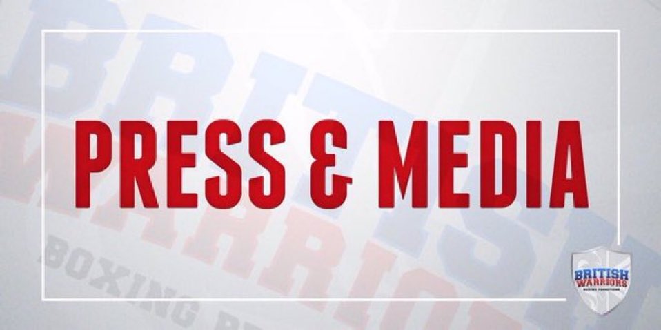 📰 | We are updating our press lists! If you would like to attend professional boxing shows with some of the best up-and-coming talent in the country, give us a DM!

Perfect for if you’re an interviewer, student, blogger, vlogger, new boxing website or anything in fact!
