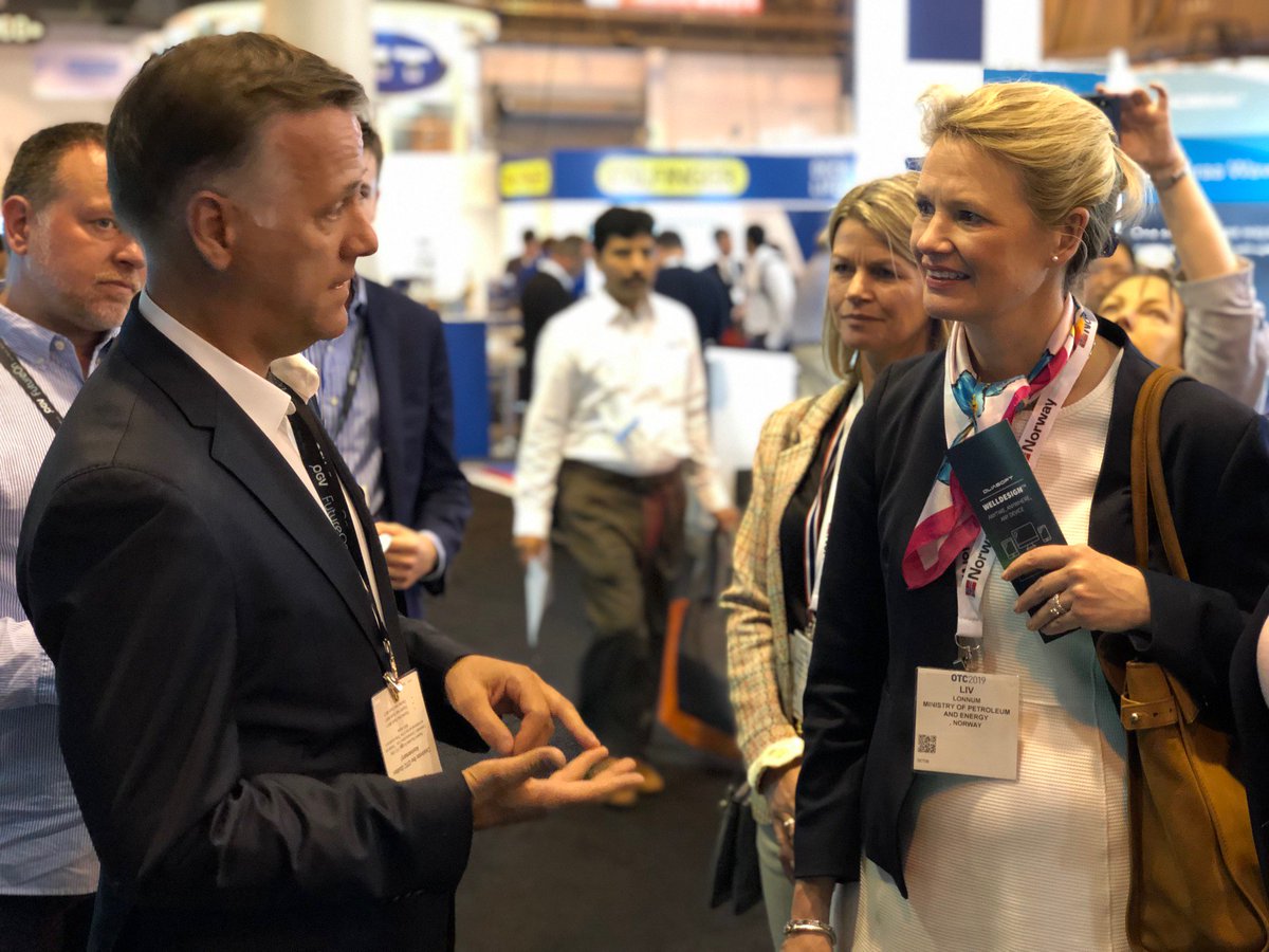 energidep's tweet photo. State Sec. Liv Lønnum🇳🇴is in Houston🇺🇸 this week, participating at the @OTCHouston 50th anniversary and meeting 🇳🇴🇺🇸offshore &amp; subsea technology companies. 
— In both our countries, our business communities generate jobs, and there is a fruitful exchange of technologies. https://t.co/stST58v33T