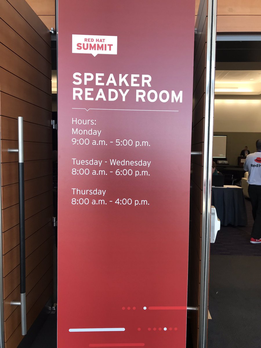1Vizuri's tweet photo. Getting ready to present on Automated Underwriting with Case Management. @RedHatSummit #InsuranceInfluencers #Insurtech #OpenShift https://t.co/bEcMIb5uFp