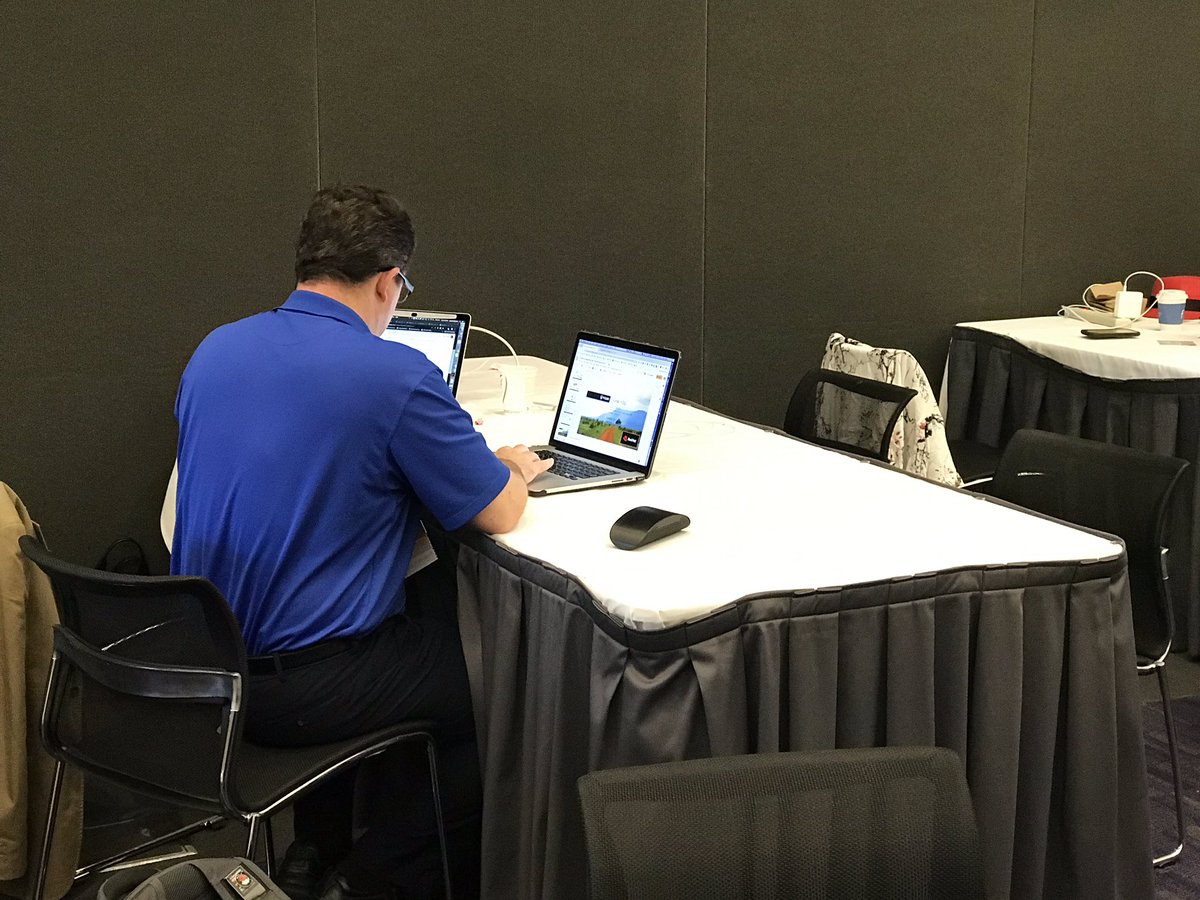 1Vizuri's tweet photo. Getting ready to present on Automated Underwriting with Case Management. @RedHatSummit #InsuranceInfluencers #Insurtech #OpenShift https://t.co/bEcMIb5uFp