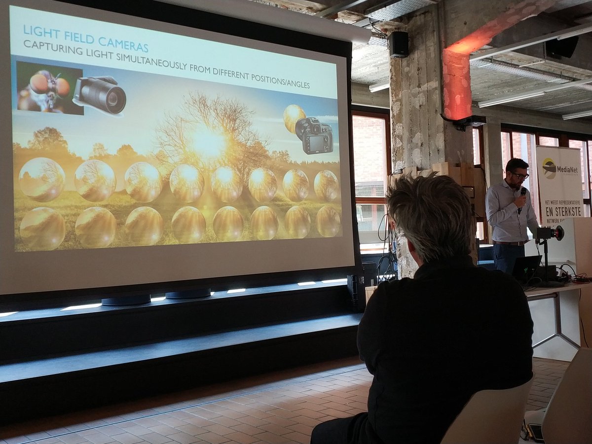 Een overzicht van de technische uitdagingen en mogelijkheden van VR en 360 video, met presentaties van <a href="/ThomasMoreBE/">Thomas More-hogeschool</a>, <a href="/IDLabResearch/">IDLab</a>, <a href="/Uncanny/">Marin</a>, Soulmade, <a href="/AZilPix/">AzilPix</a>, <a href="/VRT/">VRT</a>, Gypsy Productions, <a href="/PanasonicBe/">Panasonic Belgium</a> en <a href="/ricoh/">リコー / RICOH</a>.