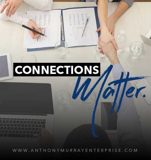 _anthonymurray3's tweet photo. In order to keep your business afloat, you need to have connections. These powerful allies do not only give you advice but also help keep your business in check. #ConnectionsMatter #AnthonyMurrayEnterprise #ConnectWithOthers https://t.co/d4sajGEpji
