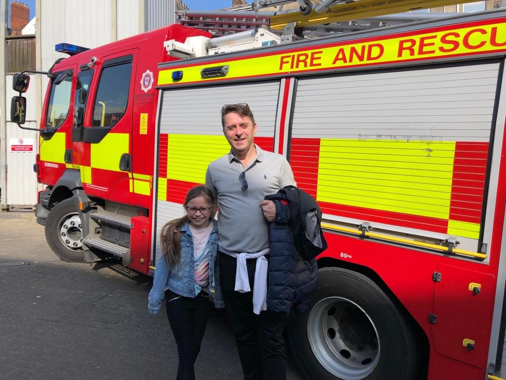Intrinsic_FM's tweet photo. MD Jason Hill took a trip out to visit our client in Scarborough during the lovely weather, with his daughter in tow! Hope she got an ice cream!! @NorthYorksFire #scarborough https://t.co/ZtOe3fqr9J