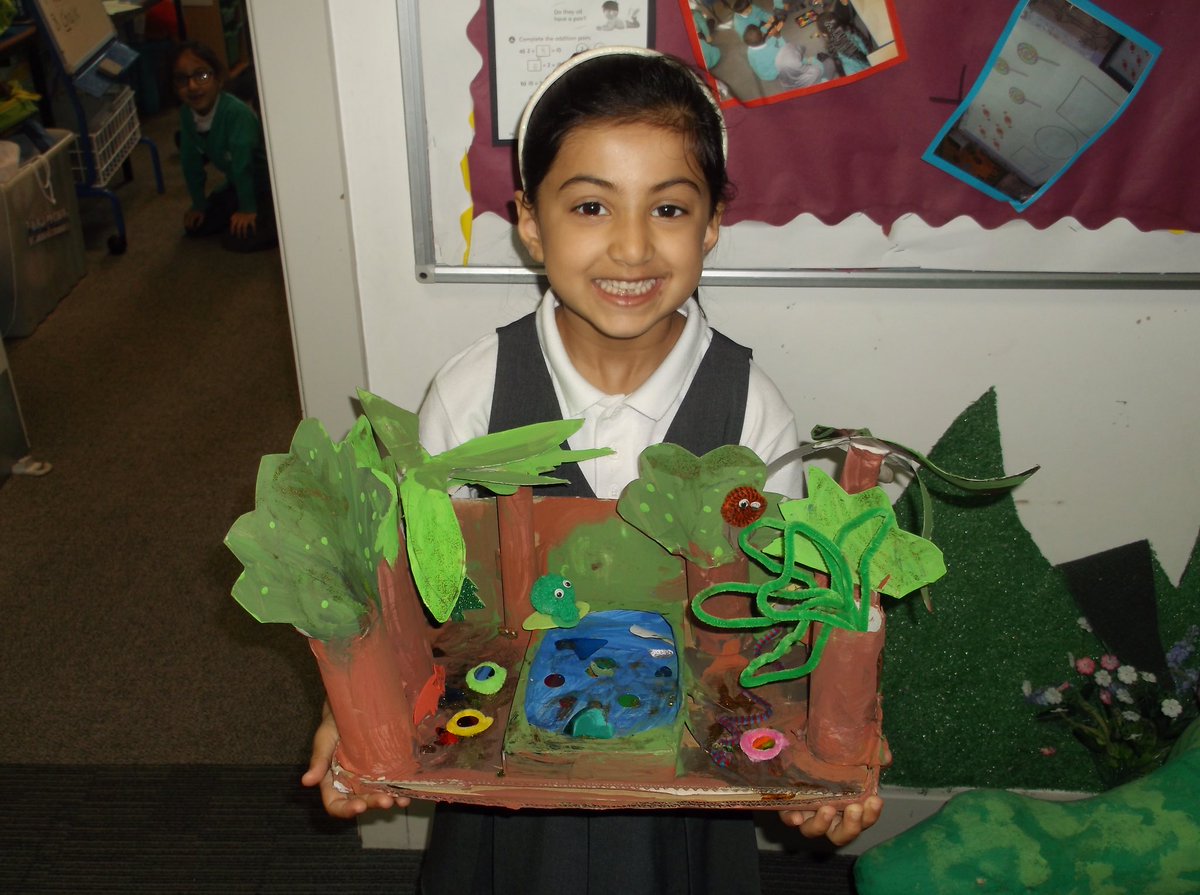 CORENansen's tweet photo. Mr Ricketts shared some fabulous Y1 homework today. Inspired by their Enchanted Forest topic, this pupil spent all weekend creating this amazing model. #COREproud #NanSENSATIONAL https://t.co/A0Pz3gaZYE