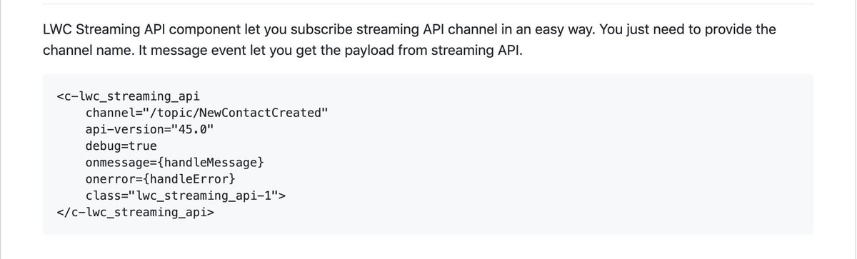 0to1Code's tweet image. lightning:empApi alike library for Lightning Web Component
#LWC #streamingApi #empApi @salesforceDevs #platformEvents #pushTopics
github.com/TheVishnuKumar…