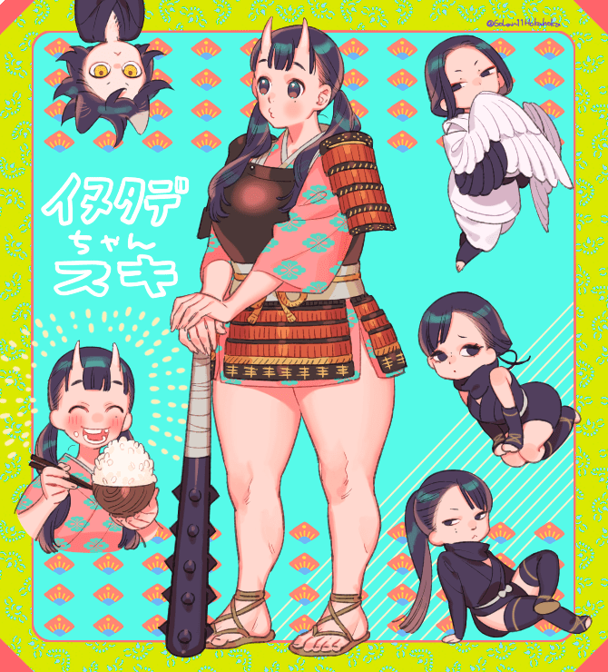 澪田唯吹 「おらくがき いろいろ 」|皿のイラスト