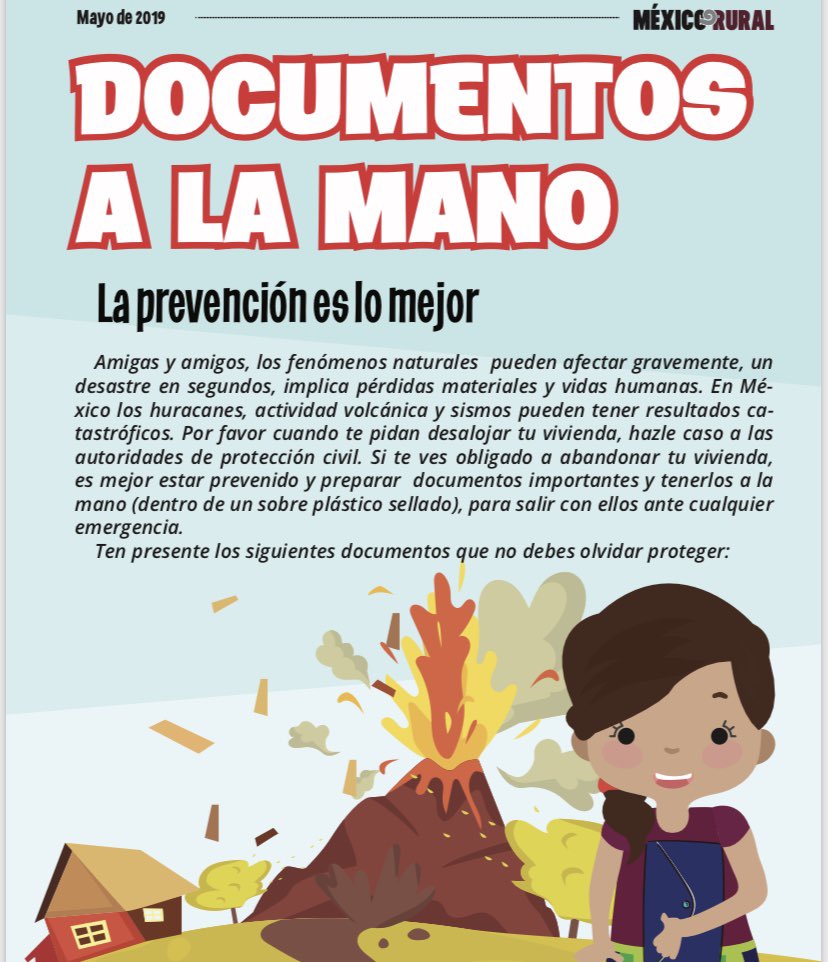MexicoRural_'s tweet photo. #ConsejosDoñaOfe

Los fenómenos🌪 naturales 🌋⛈ son a veces inesperados,es importante siempre tener a la mano en un lugar seguro de nuestra casa🏡 documentos importantes 📄  a la mano;les comparto de algunos que debemos tener guardados ✉️
Con cariño #DoñaOfe
#MéxicoRural https://t.co/4AW1UNe1Tj