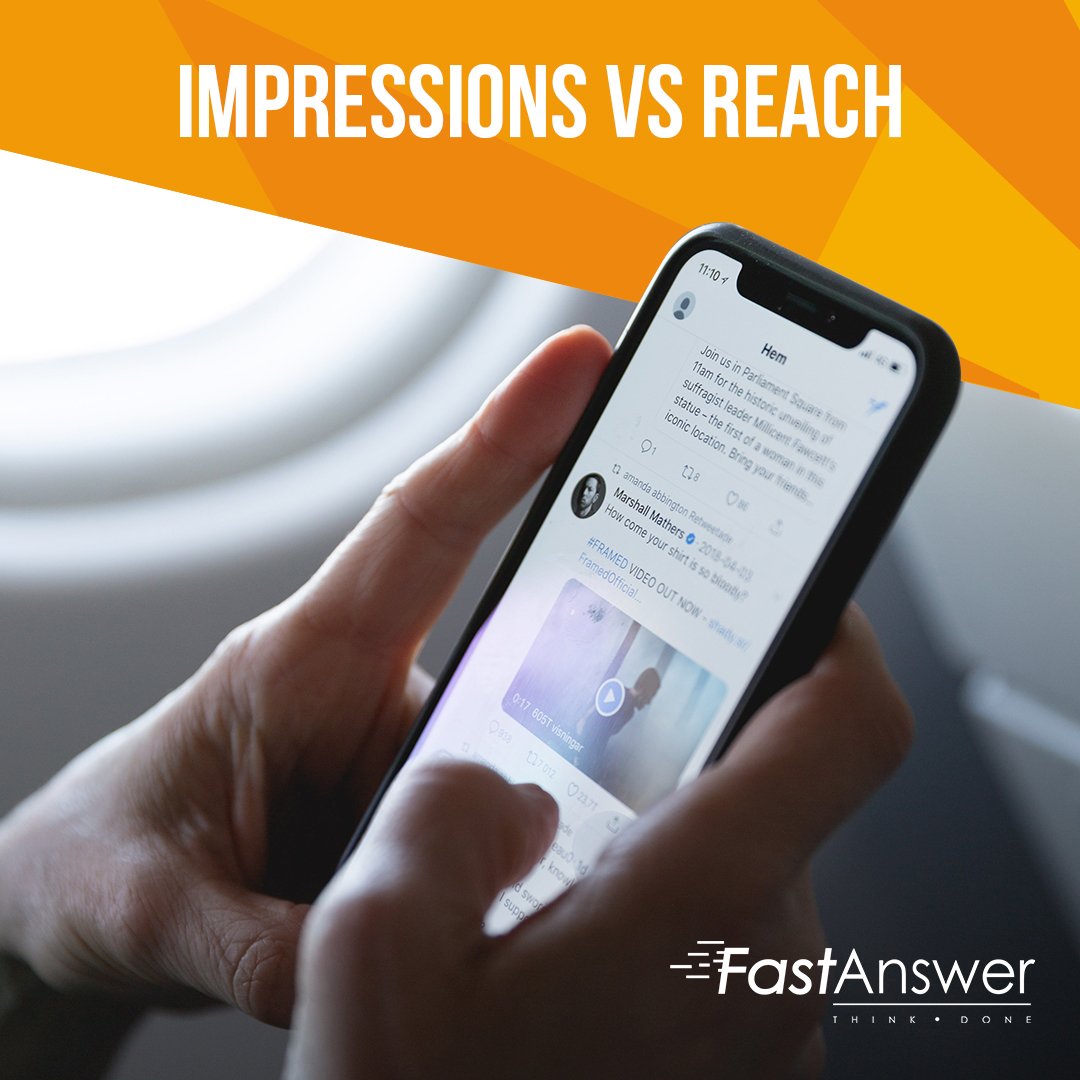 fast_answer's tweet image. #Tips These are well-known terms and are often easy to confuse.

"Impressions" refers to the total views that the publication has obtained.
In contrast, the "Reach" in a publication represents the number of unique accounts that have seen that content posted.

#Fastanswer #Social