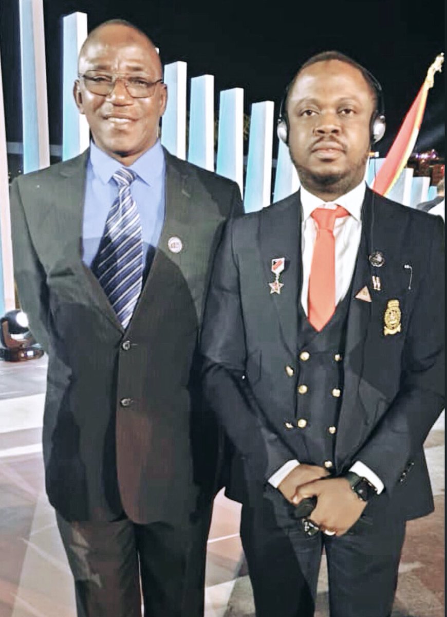 SowemimoAA's tweet photo. Hon. Minister of Youth &amp; Sports, Barrister Solomon Dalung X (AMB) Dr. Sowemimo Abiodun at the World Youth Forum.
#globalcitizen #leadership #leadershipdevelopment #leadershipskills #parisagreement #acadamicexcellence #structure #corporategovernance #governance https://t.co/j8gJZbT17a