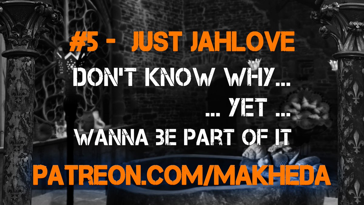 #5reasonToPledge
you don't know why... yet, 
but you wanna be part of it 
and maybe at some point in time you can contribute (content, financial, real estate...).
patreon.com/join/makheda 
Join the ride.... Jah Love.