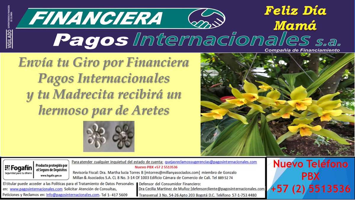 FpisaCF's tweet photo. Feliz Día Mamá
Envía tu giro por Financiera Pagos Internacionales S.A.
Más información en https://t.co/0jqxroJniJ https://t.co/cyJEDkU1Wz