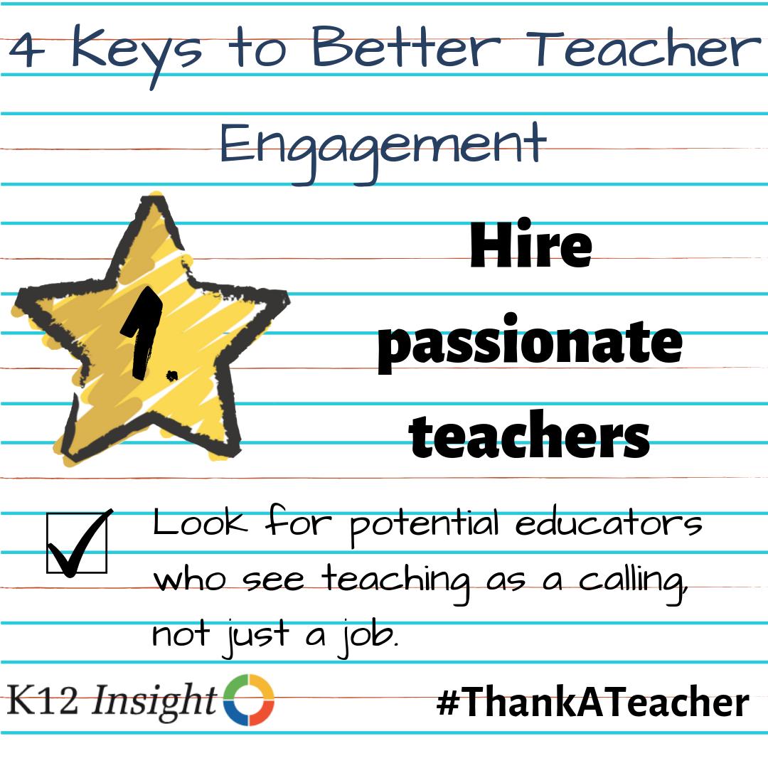 This #TeacherAppreciationWeek, we're posting tips for how schools can better support and engage their teachers. With up to 50% of teachers leaving the profession within the first five years, support has never been more vital. #ThankATeacher  bit.ly/2vJ1Sn3