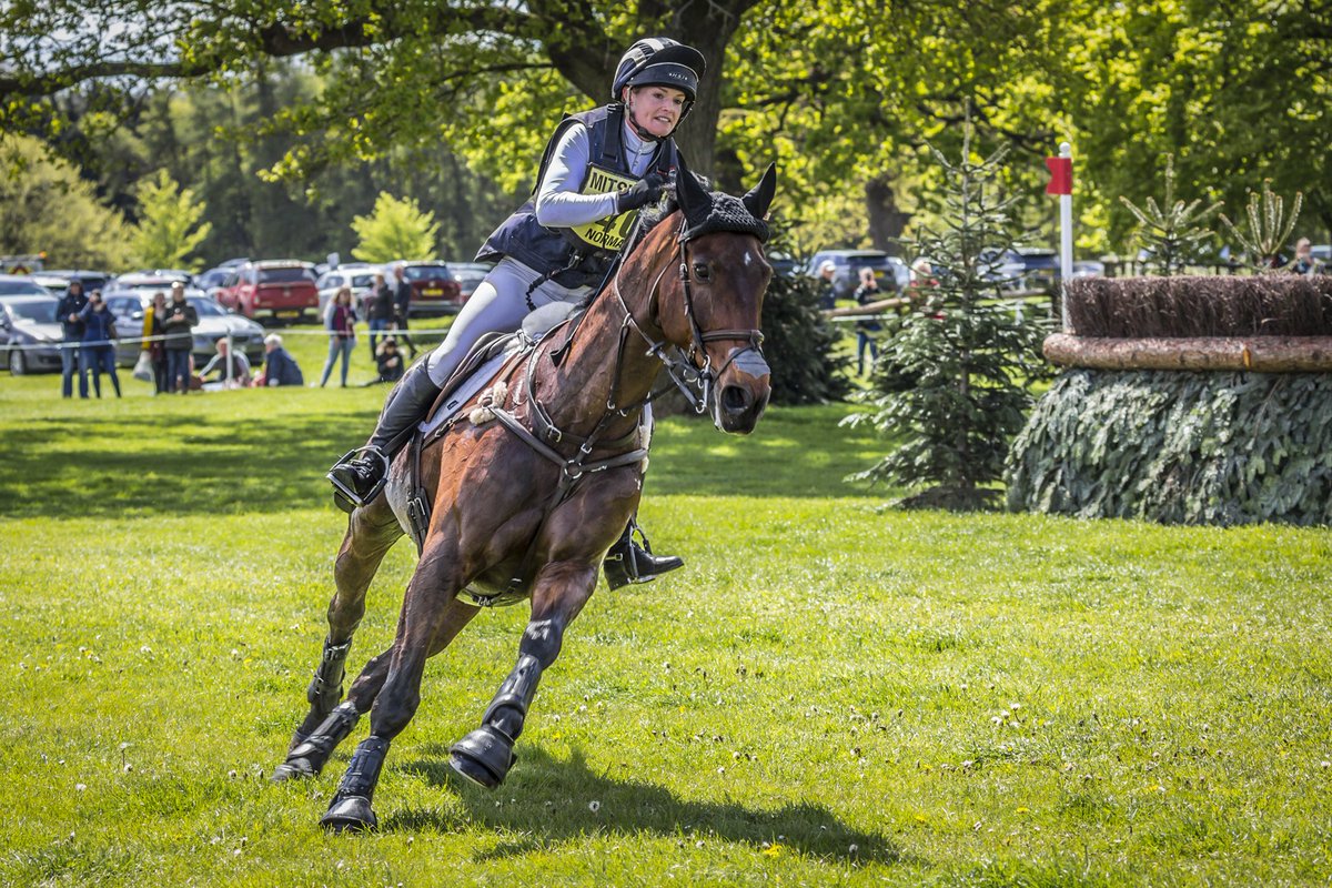 Well done! Julia Norman on Carryon Bobby Boy Badminton Horse Trials Cross Country, clearing Eclipse Cross Chicane... recovery from slip...
<a href="/bhorsetrials/">Badminton Horse Trials</a>  #MMBHT #BritishEquestrian
Gallery: bit.ly/2vFLYKi   
<a href="/JNormanEventing/">Julia Norman</a>