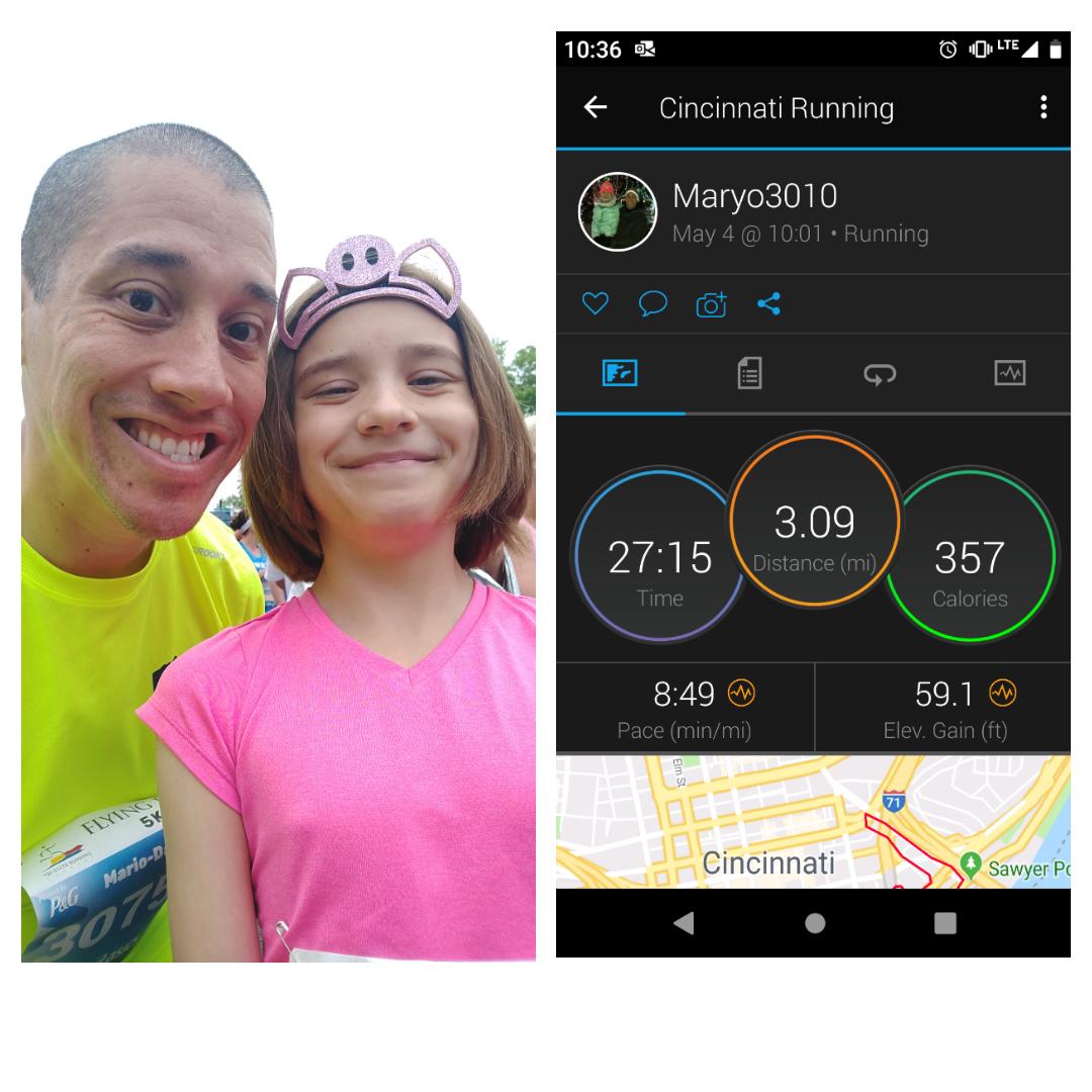 13point1_mario's tweet photo. Flying Pig 5K with this lil one. #flyingpig https://t.co/zQbkPUVaCC