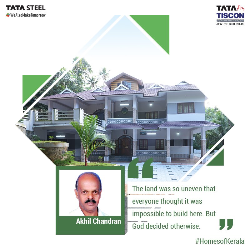 Tata Tiscon (@tatatisconworld) on Twitter photo Tata Tiscon brings to you Joy of Building: Homes Of Kerala, a one of a kind curation and celebration of beautiful homes. #HomesOfKerala is second in the series after #HomesOfRajasthan & showcases the quaint homes of this state and nuances of an independent architectural language. Tata Tiscon brings to you Joy of Building: Homes Of Kerala, a one of a kind curation and celebration of beautiful homes. #HomesOfKerala is second in the series after #HomesOfRajasthan & showcases the quaint homes of this state and nuances of an independent architectural language.