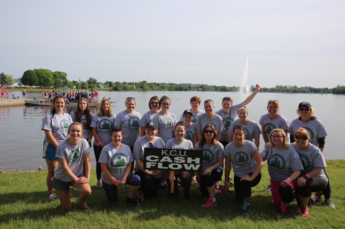 PtboDragonBoat's tweet photo. Our Festival would not be what it is today without our Platinum sponsor @KawarthaCU. They've been with us for 18 years and have 3 teams of paddlers: the Member Ship, Cash Flow, and Liquid Assets. THANK YOU for helping to save lives in our community! #DragonBragging #GetInTheBoat https://t.co/y8RBreiCLD
