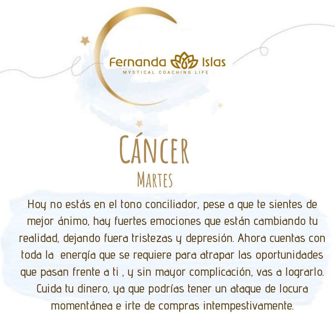 #Cáncer  #Horóscopos #astrología #SignosDelZodiaco #Suerte #Martes7Mayo