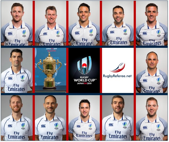 Breaking: <a href="/rugbyworldcup/">Rugby World Cup</a> referees announced: Barnes, Pearce, Owens, Garces, Poite, Gauzerre, Raynal, Peyper, Nic Berry, Gardner, O'Keeffe, Williams. 2 Eng, 4 Fra, 1 SA, 2 Aus, 2 NZ, 1 Wal. #rugbyunited