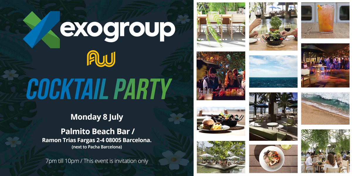 Save the date for EXOGROUP's annual cocktail party for Affiliate World Europe!