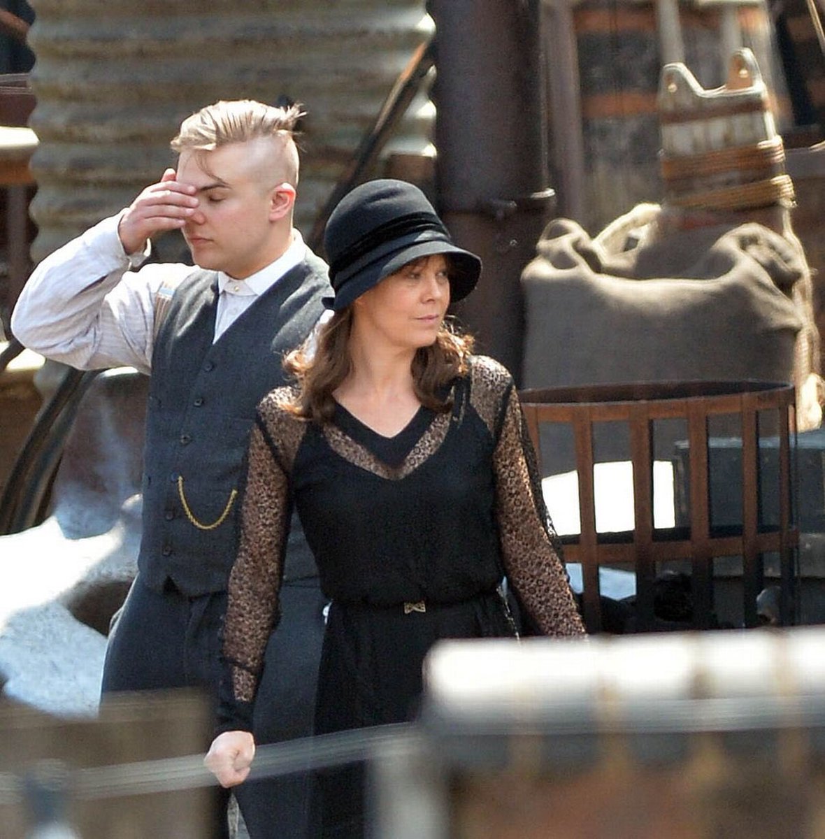 Big_Chunk1's tweet photo. Must be playing the role of Aunt Pol in the next seasons Peaky Blinders https://t.co/Yxi9jVDpNr