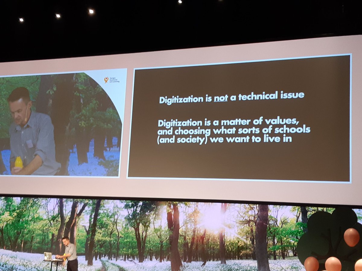 marabr09's tweet photo. Digitization is a choice and a ongoing conversation  @Neil_Selwyn på #skolriksdag https://t.co/wZnFvJPNuw