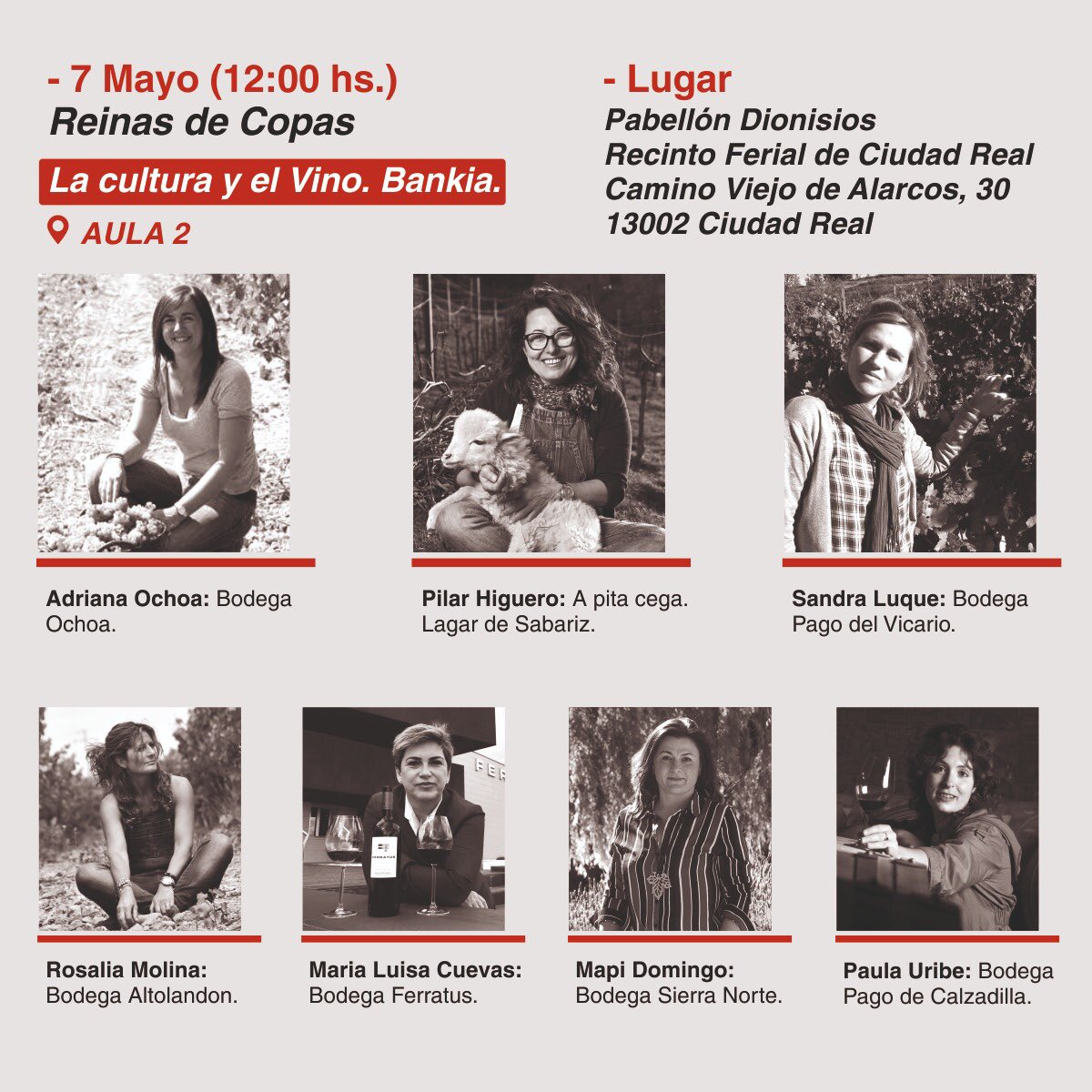 #ReinaDeCopas EN 45 MIN en <a href="/Fenavin_Oficial/">Fenavin</a> 2019, <a href="/Cuncamusa/">Juan García Valle</a> acompañará a <a href="/ZoltanCsabaNagy/">𝐙𝐨𝐥𝐭𝐚𝐧 𝐍𝐚𝐠𝐲</a> en la presentación de la 2da edición de Reina de Copas y la mesa redonda con 7 mujeres del vino. A las 12 h en el Aula 2 del Pabellón Dionisios