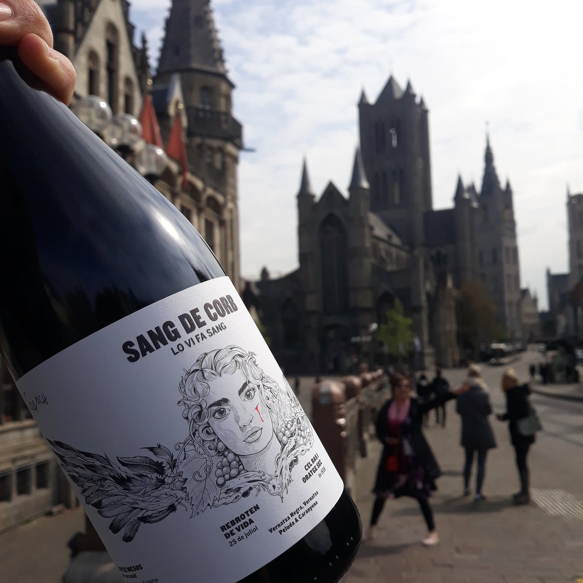 CellerFrisach's tweet photo. Spring in Ghent!! A Belgica se beu i se viu Frisach! #TerritoriVernatxa #LoVideCorBera #sangdecorb #orgullpagès #Gant #belgium #OrganicFarming #winelowers🍷 https://t.co/SL7d9Xic9H