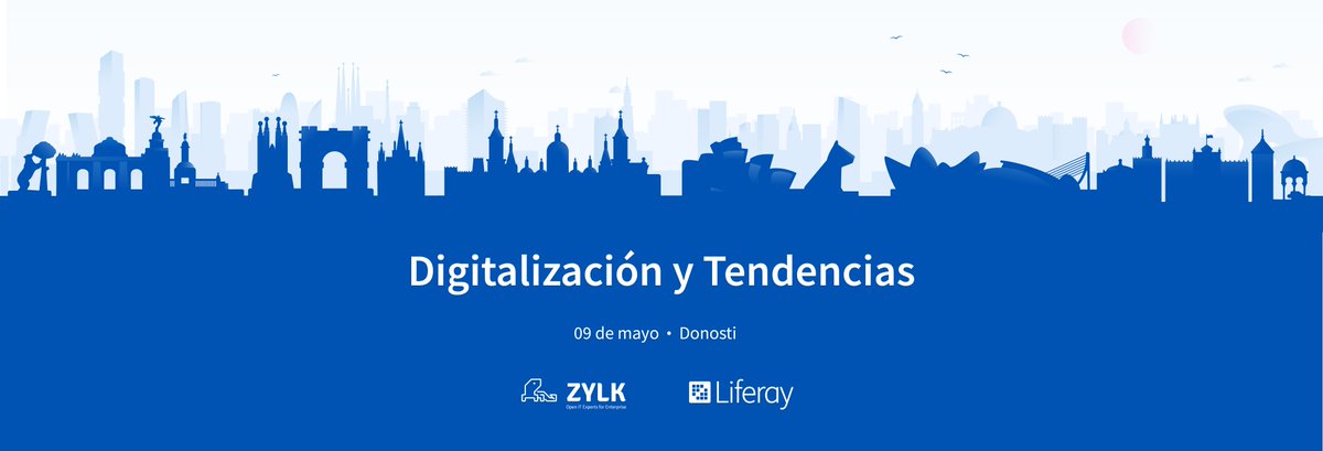 Liferay_es's tweet photo. Este jueves, 9 de mayo, estamos en #Donosti para un #LXT2019 más, de la mano de @zylknet, para hablar sobre #digitalización y las nuevas tendencias en la #transformaciondigital. No te lo pierdas! Registros aquí: https://t.co/2bi12lWdne https://t.co/NMHHhjGVjh
