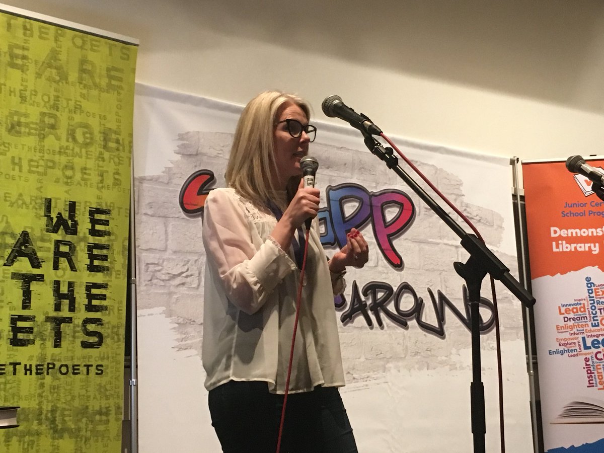 jcsplibraries's tweet image. .@LaureatenanOg Sarah Crossan kicks off our 2nd #WRaPParound showcase event in @trinitycollege. Exciting morning of #poetry ahead.