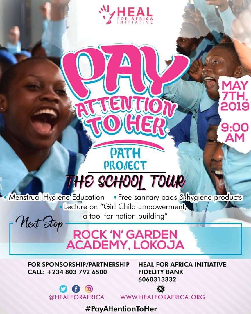 healforafrica's tweet photo. The #HealKogi Tribe has kicked off their #SchoolTour ahead of the #MHDay28May #MHMconference
3 schools already visited. 8 more to go.
This is a menstrual hygiene education marathan in Kogi. Never before has this happened.
#PayAttentionToHer https://t.co/6NuIq0Xewr