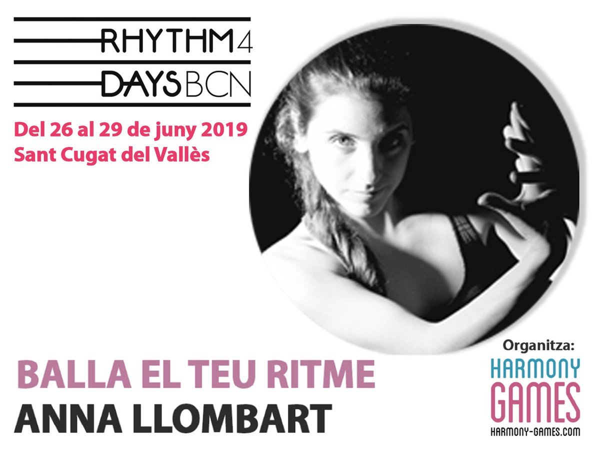 Harmony_Games's tweet photo. Coneixeu l' @AnnaLlombart?
Serà al #rhythm4days. Del 26 al 29 de juny 2019 a #SantCugat
https://t.co/r2HgBO4Itt
📍 Info + inscripcions: https://t.co/ej7vKYOaah
#bodypercussion #Musica #educacion by @Harmony_Games https://t.co/EOnXEaS2VG