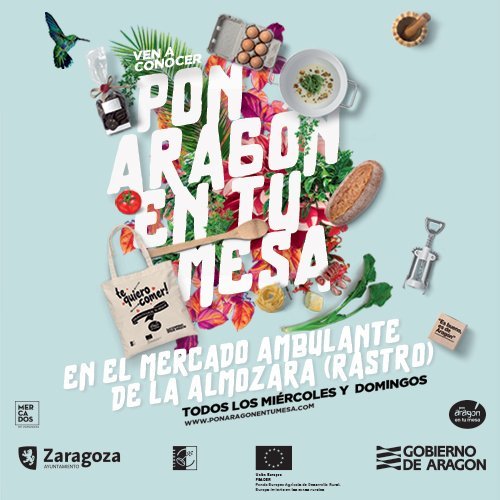 ¿Sabes que a partir de mañana #miércoles en el #rastro de la #Almozara podrás comprar un montón de #alimentos de #Aragón? 🍎🥬🥖🧀🥐🍫
No pierdas la oportunidad de probar lo mejor de nuestra tierra y ¡Pon Aragón en tu mesa! 😋😋
#ponAragónentumesa #rastroAlmozara