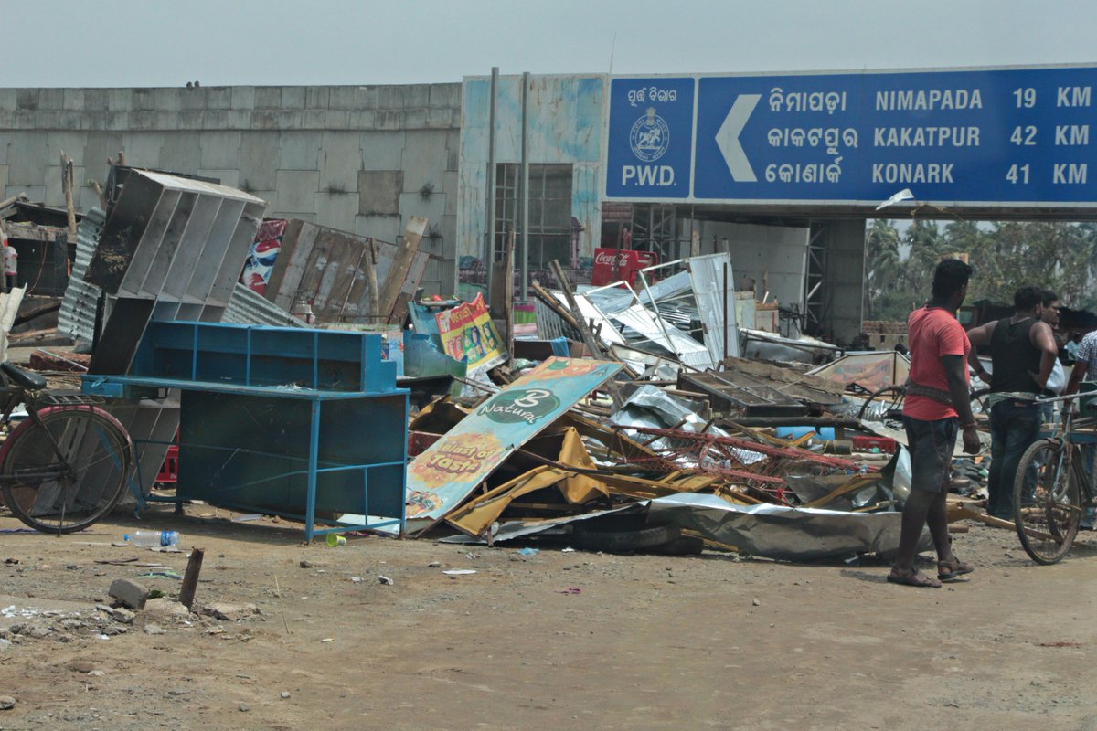 Our teams in <a href="/CAREIndia/">CARE India</a> are visiting communities hit by last weekend's #CycloneFani to determine the best way we can respond. These images show the damage caused by the storm - which destroyed thousands of homes.