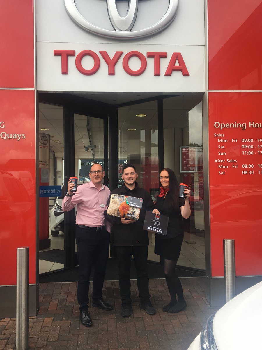 TheFarmart's tweet photo. Did you see Ben as this month's winner of our #BrewRoom competition? He's been to collect his hamper from @RRGFleet Hope you share the goodies with your mates at Don Richardson & @autoglym Ben! https://t.co/4dRZaIb8f9