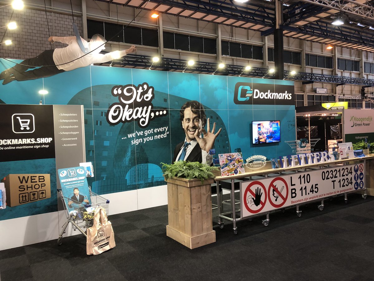 Dockmarks's tweet image. We zijn er klaar voor! @Maritime_EH 
#scheepvaart #beurs #gorinchem
We verwelkomen u graag op stand C105
#scheepletters #scheepsstickers #scheepsborden #scheepsvlaggen #graveerwerk #signing #binnenvaart