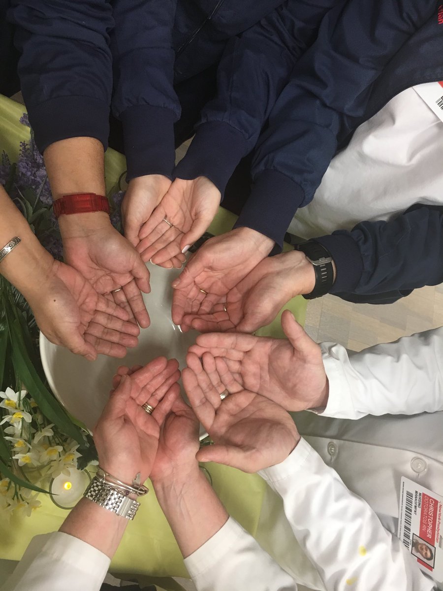 Happy Nurses Week! Thank you Stephen Ott for blessing our hands .... ⁦<a href="/CdotoratosRN1/">Christopher Dototatos RN MSN RNBC NEABC</a>⁩