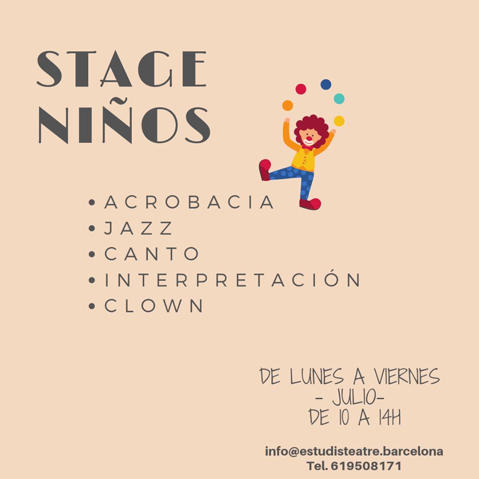 Este verano...

¡Stage para niños!
