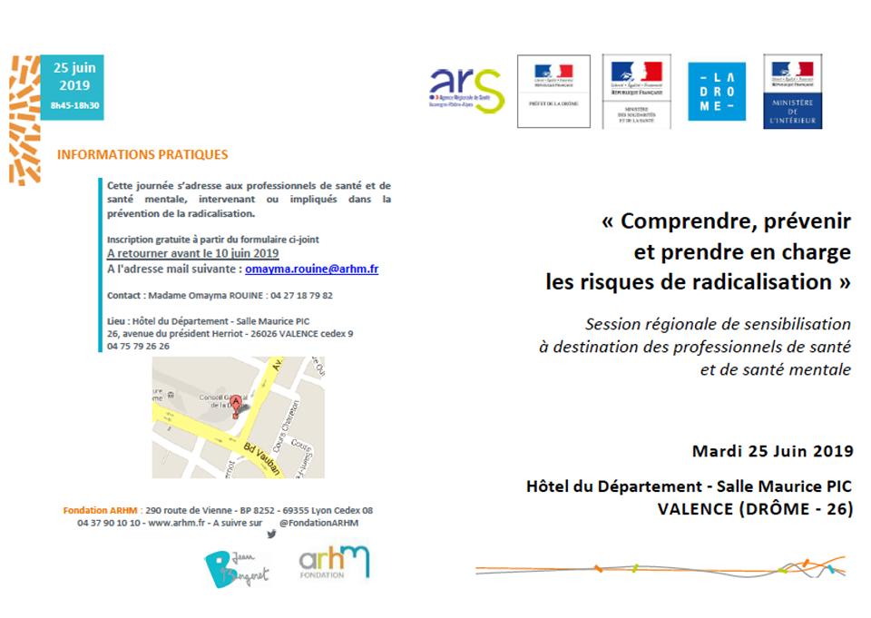 snpsychologues's tweet photo. L'ARS Auvergne-Rhône-Alpes organise une journée d’échanges et de réflexions sur le thème de la radicalisation.
Pour plus d'informations : omayma.rouine@arhm.fr
#prevention #radicalisation #ars #santémentale #professionnelsdelasanté #snp #syndicatnationaldespsychologues https://t.co/bIkGSytWUL