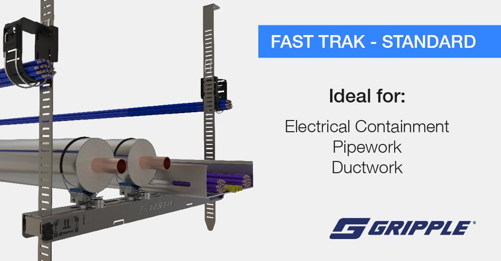 UK_Lindab's tweet photo. New for 2019: Fast Trak - Side Loading delivers all the time, labour and waste
saving simplicity of the standard range, with the additional benefit of allowing lightweight services to be side loaded onto the bracket.
Take a look: https://t.co/HX5JmqtgHH #NextLevelSuspension https://t.co/ldFRO4P27s