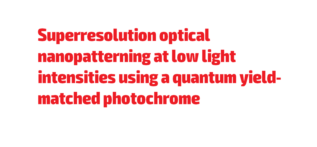 vnzloy's tweet image. #Superresolution optical #nanopatterning at low light intensities using a quantum yield-matched photochrome
  Apratim Majumder, Levi Bourke, Trisha L. Andrew, and Rajesh Menon
  doi.org/10.1364/OSAC.2…