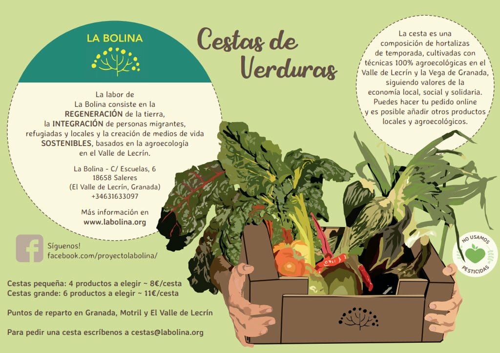 Anyone want to eat delicious fresh veg? Try <a href="/La_Bolina/">La Bolina</a> Veg Box!
Social, Solidarity, Local and Sustainable!
Find our more - labolina.org