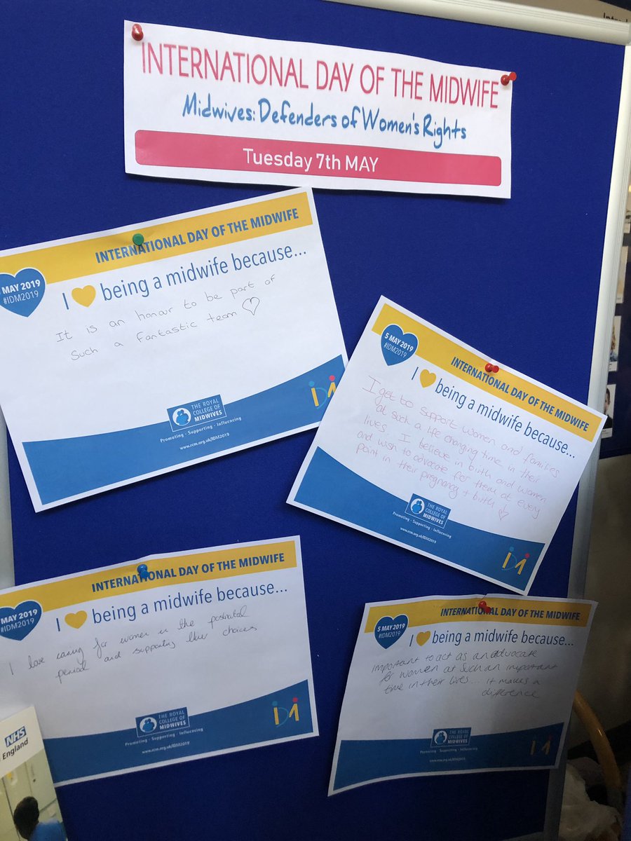 ASPH_maternity's tweet photo. Happening now!! International day of the midwife celebrations. Come and join us in main reception at St Peters Hospital and later from 1pm in the parent education room in the Abbey wing! #ASPHbetterbirths #IDM2019 @AsphRcm @GemmaPuckett @k_stavrakelli @lisasharpeMW https://t.co/SSaNiAcN4Y