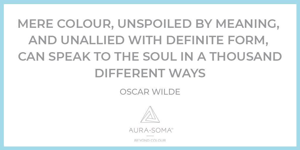 aurasoma_'s tweet photo. The wise words of Oscar Wilde https://t.co/9Vnas2KaQQ #AuraSoma #BeyondColour
#wellness #wellbeing #mindfulness https://t.co/XLXmUk0VOR