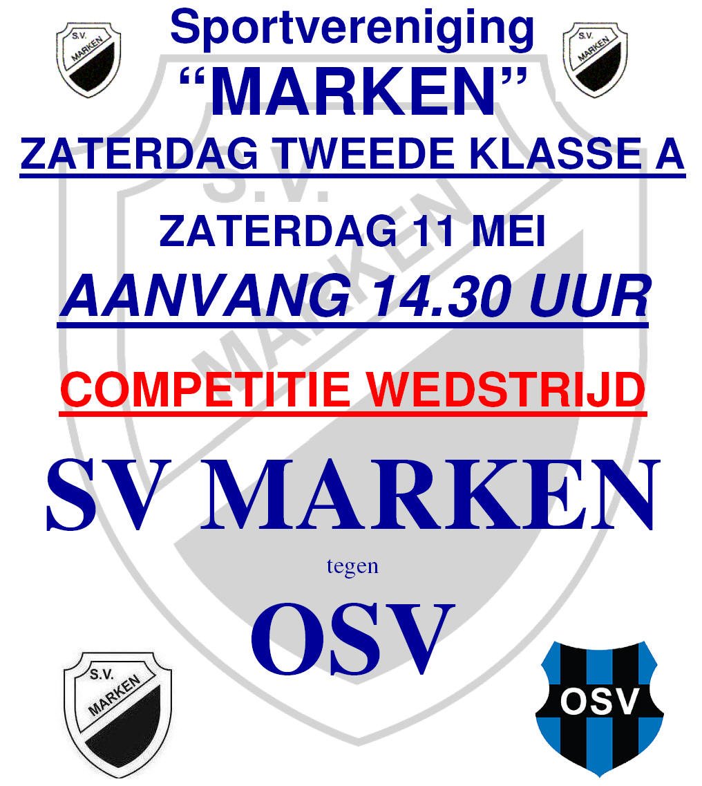 Zaterdag 11 mei : Competitiewedstrijd S.V. Marken - OSV
markernieuws.com/2019/13163a.htm #Marken #SVMarken <a href="/SVMarken/">SV Marken</a> <a href="/ArisUithuisjesr/">Aris Uithuisje sr</a> #marosv <a href="/Rickster0177/">Richard</a> <a href="/jrdeweijze/">Jacob de Weijze</a> <a href="/osv_amsterdam/">OSV Amsterdam</a> #Amsterdam <a href="/Cruisader/">Sander Kruissink</a>
