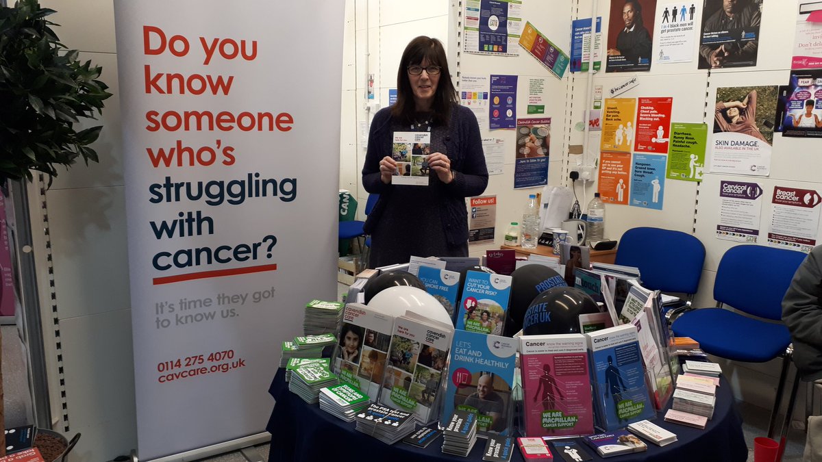 @sheffcancerhub Thank you to Karen for all her help and information today. Please RT and tell your friends and family about this fantastic resource in the Moor Market #Cancer #thyriodcancer #sheffieldcancer